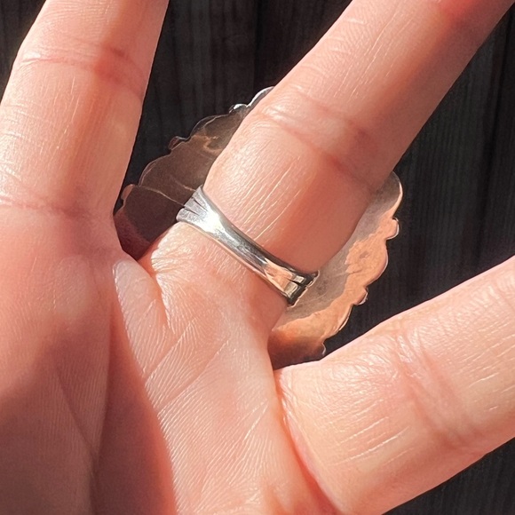 Turquoise cluster Statement Ring - Picture 5 of 6